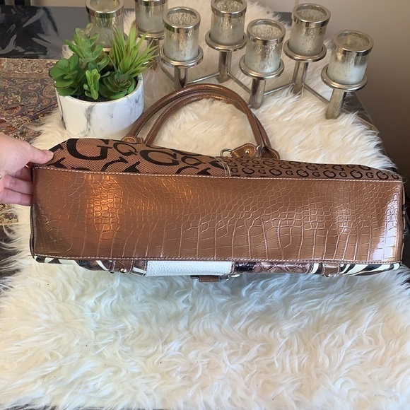 VINTAGE🧚♀️D-FUSION Rare Find Patchwork Large Size Handbag - Picture 4 of 14